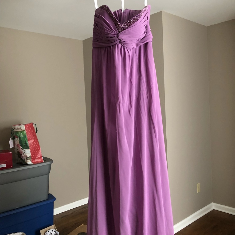 Purple bridesmaid dress